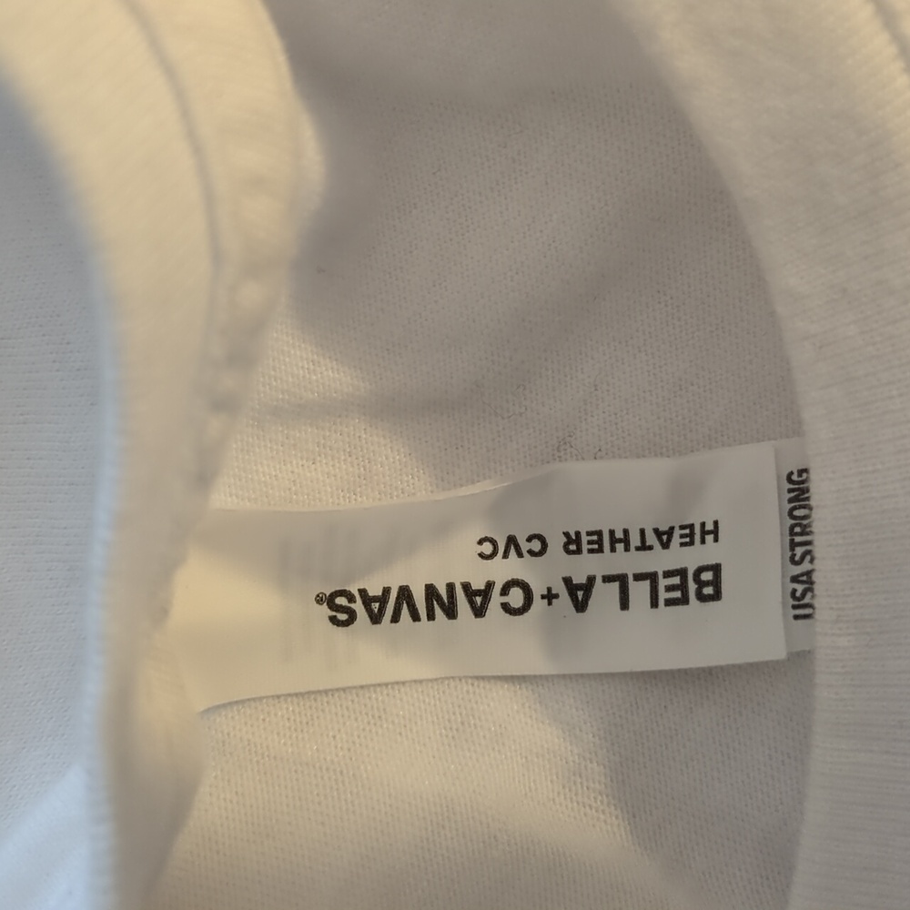 Bella+Canvas size S color white and black - Picture 3 of 4
